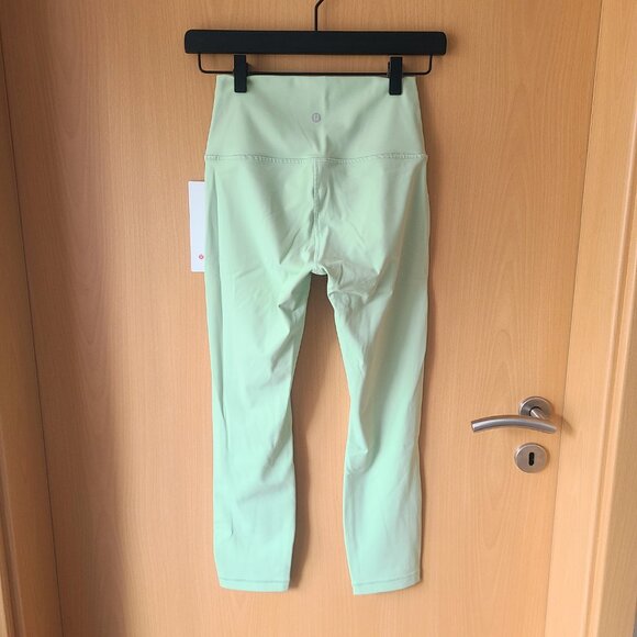 Lululemon Wunder Under High-Rise Crop 23" Leggings Tights Creamy Mint Green 4 - Picture 7 of 11